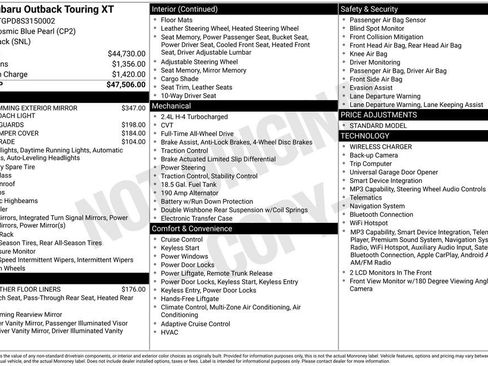 Used 2025 Subaru Outback Touring XT AWD/4WD image 19
