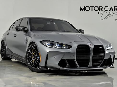 Used 2023 BMW M3 w/ M Carbon Exterior Package RWD image 1