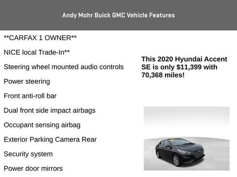 Used 2020 Hyundai Accent SE image 4