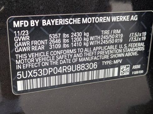 Used 2024 BMW X3 xDrive30i w/ Convenience Package AWD/4WD image 16