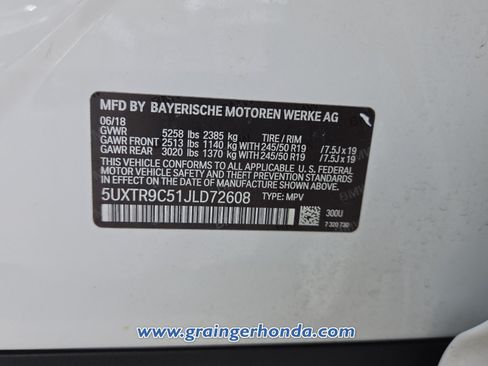 Used 2018 BMW X3 xDrive30i AWD/4WD image 14