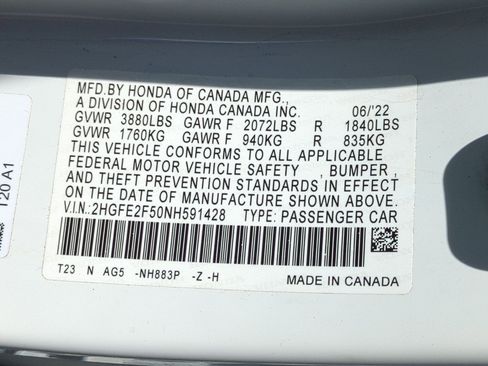 Used 2022 Honda Civic Sport image 37