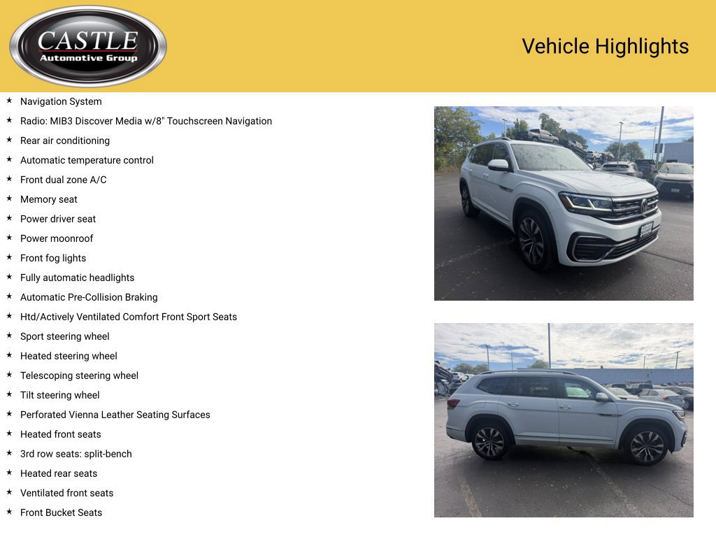 Used 2021 Volkswagen Atlas SEL Premium AWD/4WD image 3