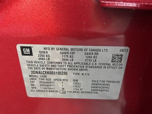 Used 2014 Chevrolet Equinox LT FWD image 19
