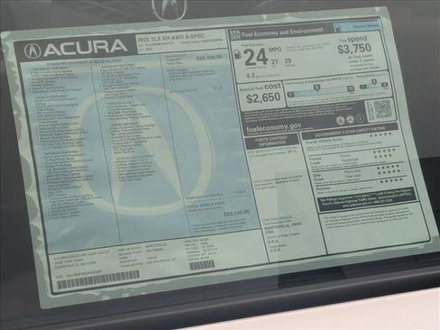 New 2025 Acura TLX SH-AWD w/ A-SPEC Pkg image 19