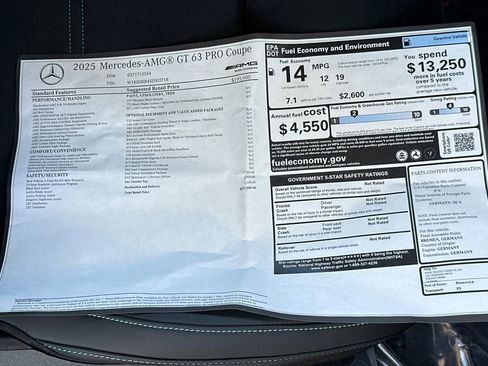 New 2025 Mercedes-Benz AMG GT 63 image 29