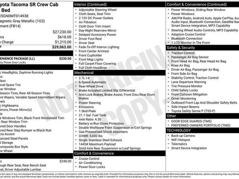 Used 2021 Toyota Tacoma SR w/ SR Convenience Package RWD image 13
