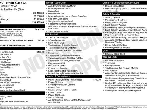 Used 2020 GMC Terrain SLE w/ Driver Convenience Package FWD image 12