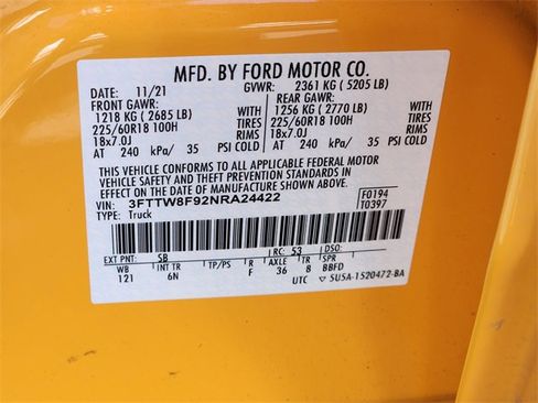 Used 2022 Ford Maverick Lariat w/ Lariat Luxury Package image 39