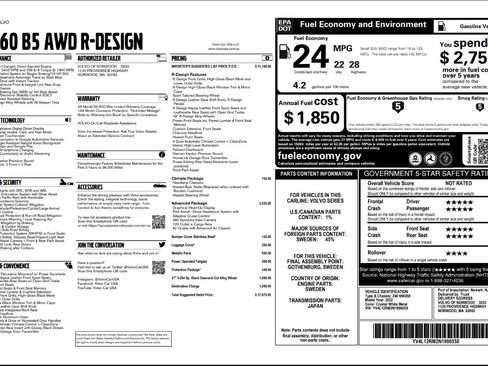 Used 2022 Volvo XC60 B5 R-Design w/ Advanced Package image 51