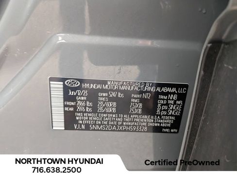 Certified 2023 Hyundai Santa Fe SEL AWD/4WD image 39