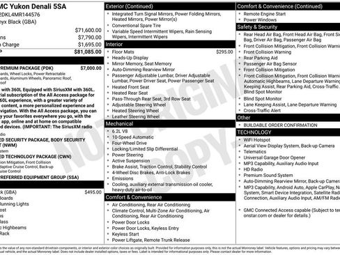 Used 2021 GMC Yukon Denali w/ Denali Premium Package AWD/4WD image 4