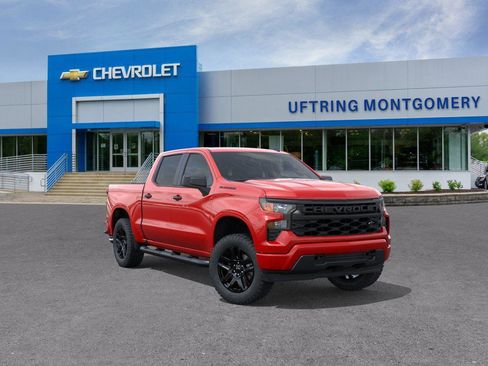 New 2026 Chevrolet Silverado 1500 Custom w/ Turbomax Blackout Package AWD/4WD image 1