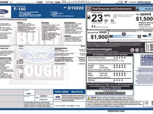 Used 2023 Ford F150 XLT w/ Equipment Group 302A High AWD/4WD image 47