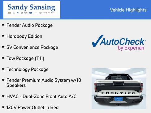Used 2024 Nissan Frontier SV w/ Hardbody Edition AWD/4WD image 7