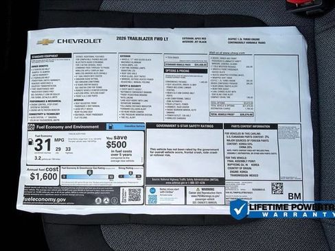 New 2026 Chevrolet TrailBlazer LT w/ Convenience Package FWD image 15