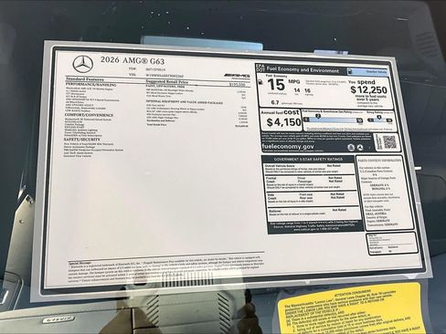 New 2026 Mercedes-Benz G 63 AMG 4MATIC image 18