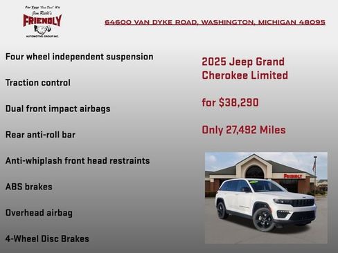 Used 2025 Jeep Grand Cherokee Limited w/ Black Appearance Package AWD/4WD image 20