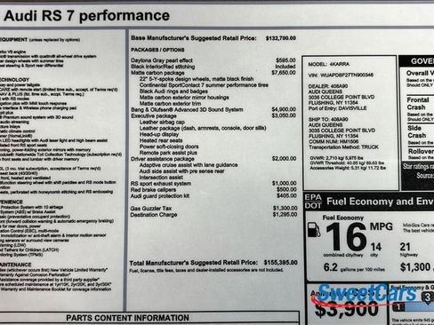 Used 2026 Audi RS 7 Performance AWD/4WD image 59