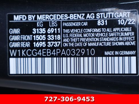 Certified 2023 Mercedes-Benz EQS 580 EQS 580 image 29