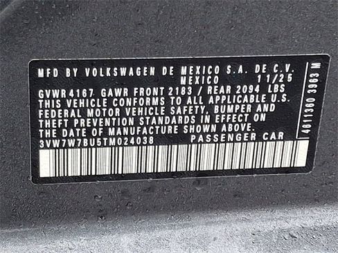 New 2026 Volkswagen Jetta SE image 11