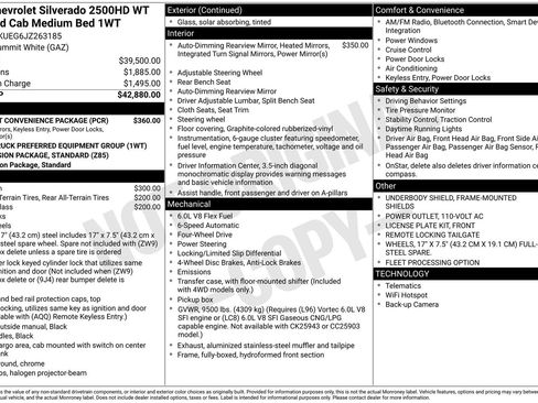 Used 2018 Chevrolet Silverado 2500 W/T w/ WT Fleet Convenience Package image 2