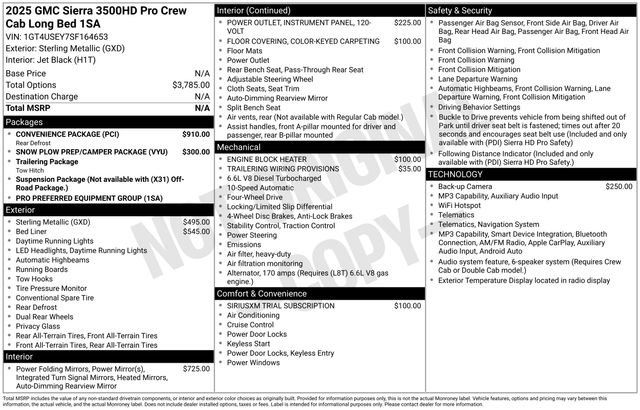 Used 2025 GMC Sierra 3500 Pro w/ Convenience Package AWD/4WD image 18