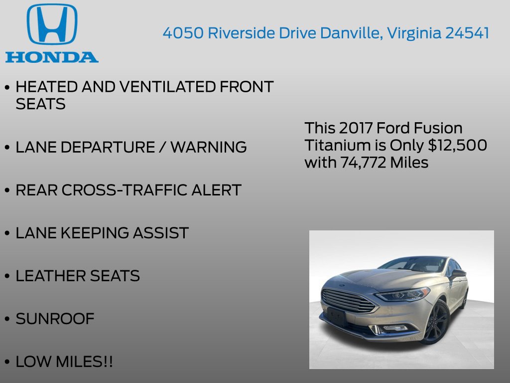 Used 2017 Ford Fusion Titanium FWD image 12