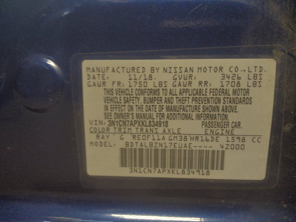 Used 2019 Nissan Versa SV w/ SV Special Edition Package FWD image 33