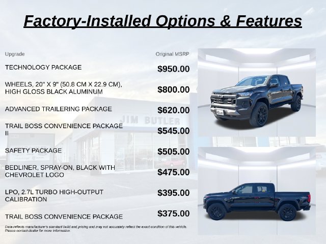 Used 2023 Chevrolet Colorado Trail Boss w/ Technology Package AWD/4WD image 2