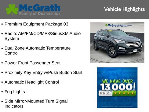 Used 2014 Hyundai Santa Fe Sport w/ Premium Equipment Package 03 FWD image 5