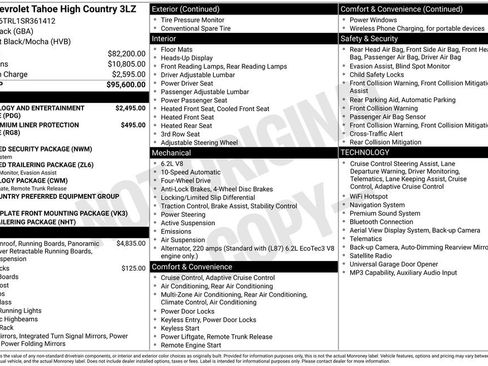 Used 2025 Chevrolet Tahoe High Country AWD/4WD image 36