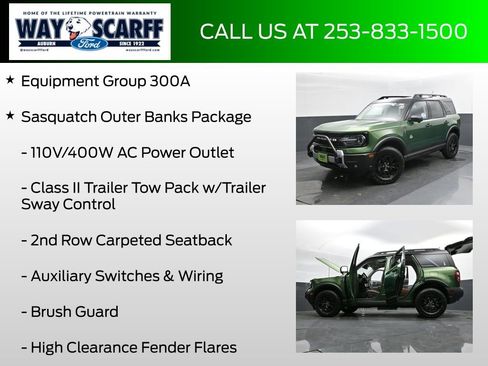 New 2025 Ford Bronco Sport Outer Banks w/ Sasquatch Outer Banks Package image 6