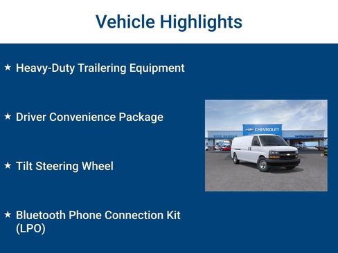 New 2025 Chevrolet Express 3500 Extended w/ Driver Convenience Package RWD image 3