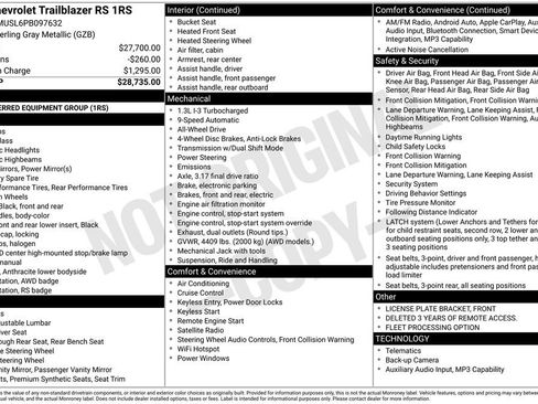 Used 2023 Chevrolet TrailBlazer RS AWD/4WD image 4