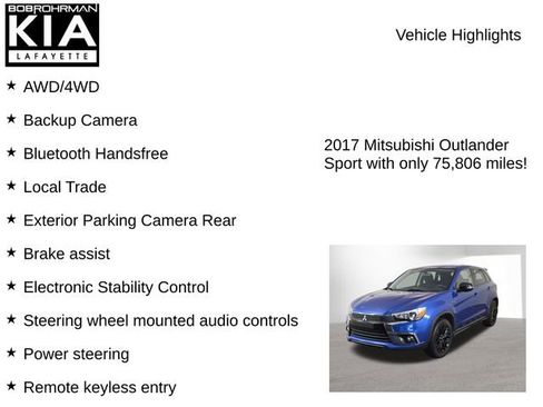 Used 2017 Mitsubishi Outlander Sport LE AWD/4WD image 7