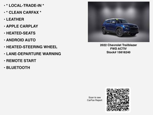 Used 2022 Chevrolet TrailBlazer ACTIV FWD image 7
