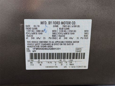 Used 2018 Ford Explorer XLT w/ Equipment Group 202A AWD/4WD image 39