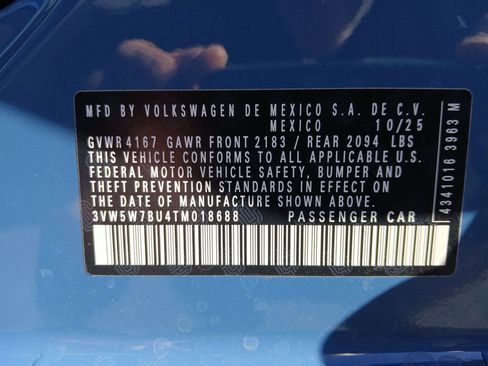 New 2026 Volkswagen Jetta S image 28