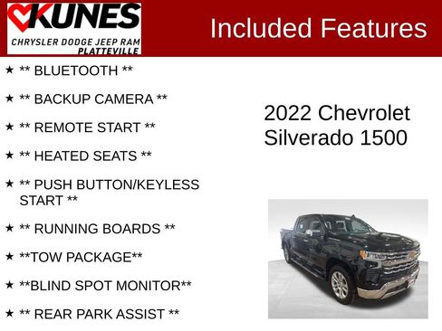 Used 2022 Chevrolet Silverado 1500 LTZ image 2