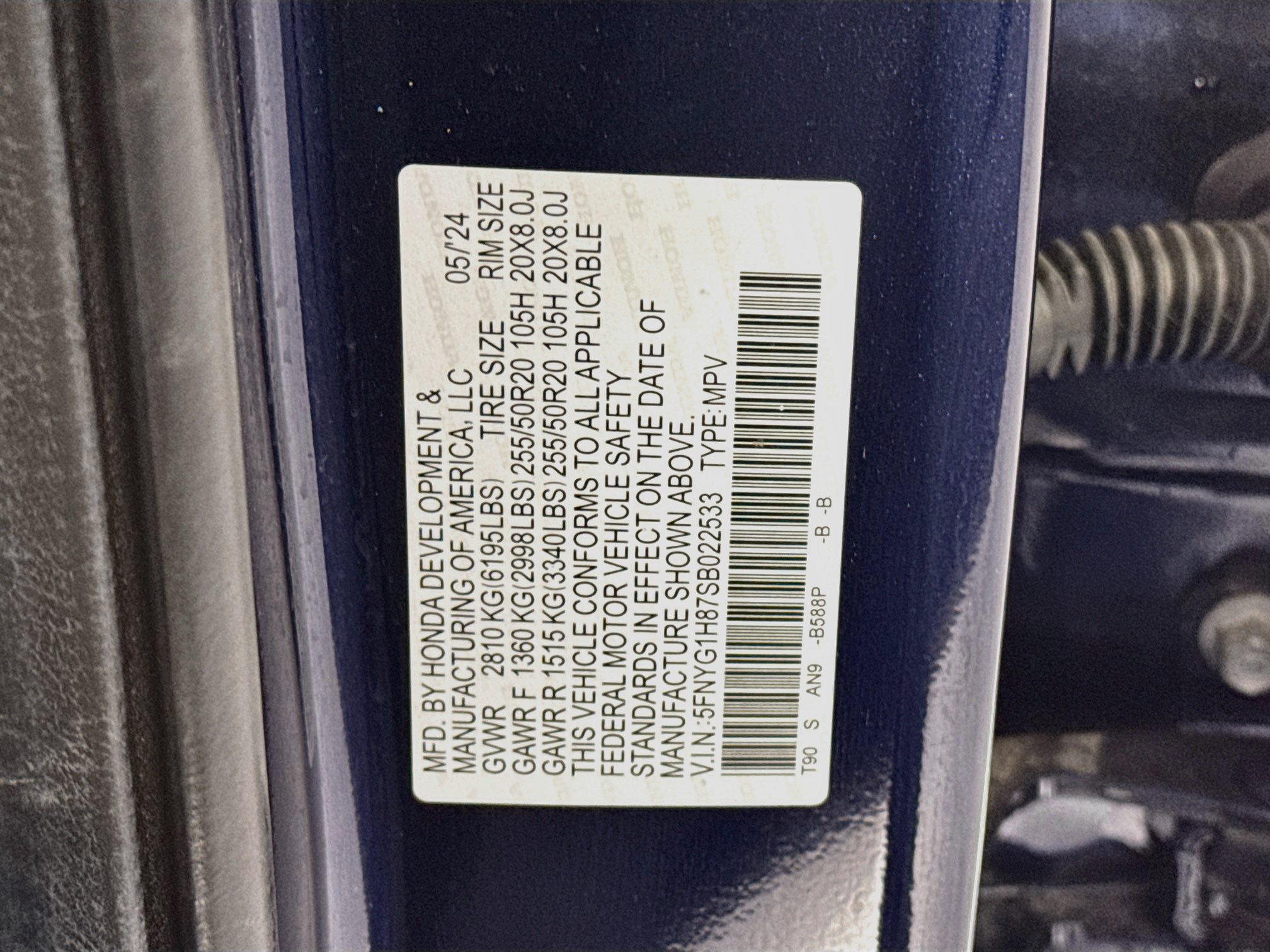 Certified 2025 Honda Pilot Elite image 35
