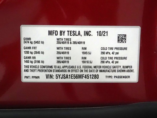 Used 2021 Tesla Model S Long Range AWD/4WD image 72