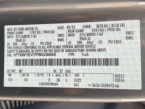 Certified 2023 Ford F150 Lightning XLT w/ Equipment Group 312A High AWD/4WD image 56