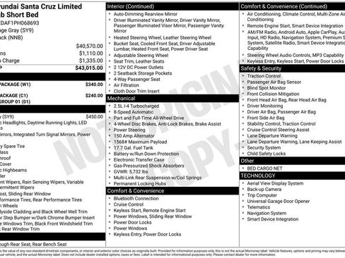 Used 2023 Hyundai Santa Cruz Limited w/ Winter Package AWD/4WD image 29