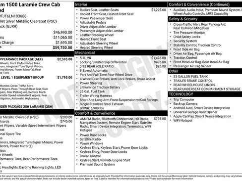 Used 2020 RAM 1500 Laramie w/ Sport Appearance Package image 12