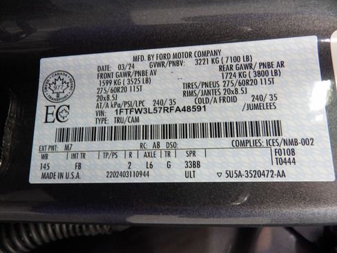 Used 2024 Ford F150 XLT w/ Equipment Group 302A MID AWD/4WD image 68