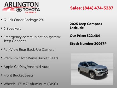 Used 2025 Jeep Compass Latitude AWD/4WD image 2