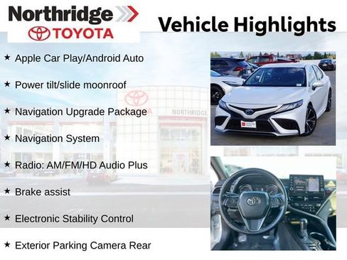 Used 2021 Toyota Camry XSE w/ Navigation Upgrade Package image 2