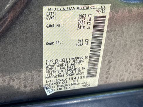 Used 2020 Nissan Altima 2.5 SV FWD image 13