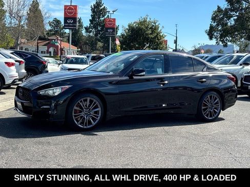 Certified 2023 INFINITI Q50 Red Sport 400 w/ Black Opal Edition image 11